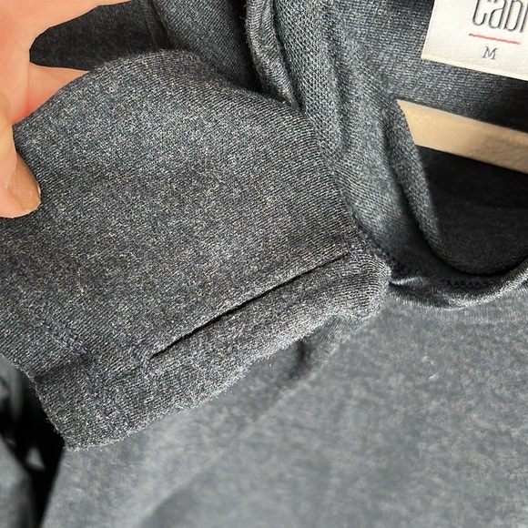 cabi Turtle Tee  Midnight Blue #3628 Cowl Neck - Picture 4 of 6